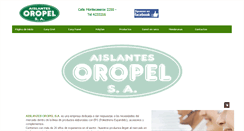 Desktop Screenshot of aislantesoropelsa.com